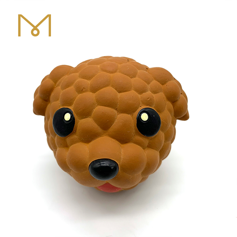Latex Animal Ball Pet Toy Natural Rubber Bouncy Squeaky Dog Puppy Toy 5pcs/Pack
