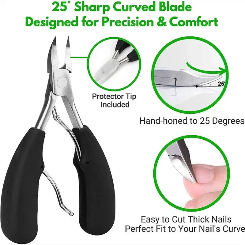 Ingrown Toenail Thick Nail Clipper Set Heavy-Duty Podiatrist Grade Nail Cutter Dead Skin r Manicure Pedicure Nail Tools 250729