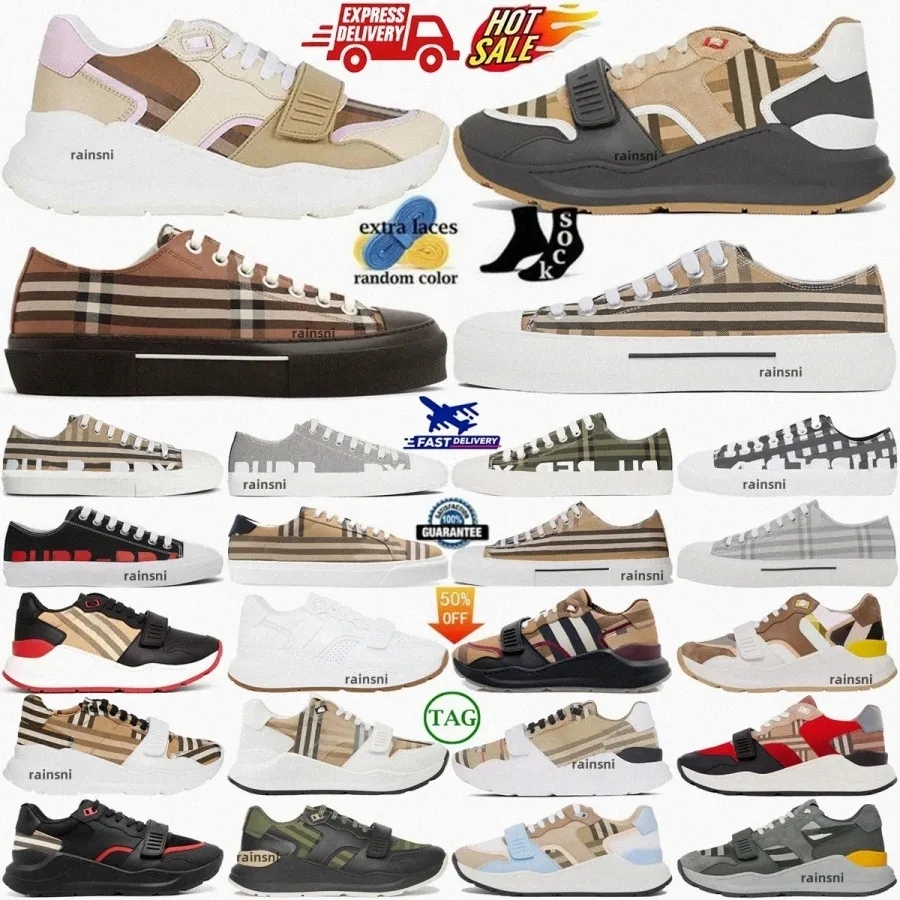 Designer Ramsey Sneaker Scarpe Vintage Women Cotton Tennis Stripers Stripes Sta…
