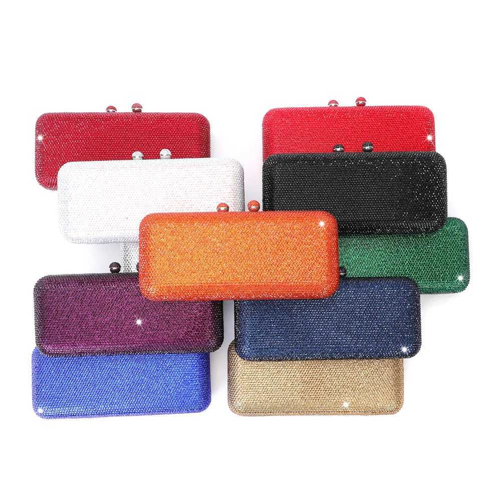 2025 Italys latest design elegant ladies wedding party dinner gift Crystal gold silver diamond evening clutch bag Y250730