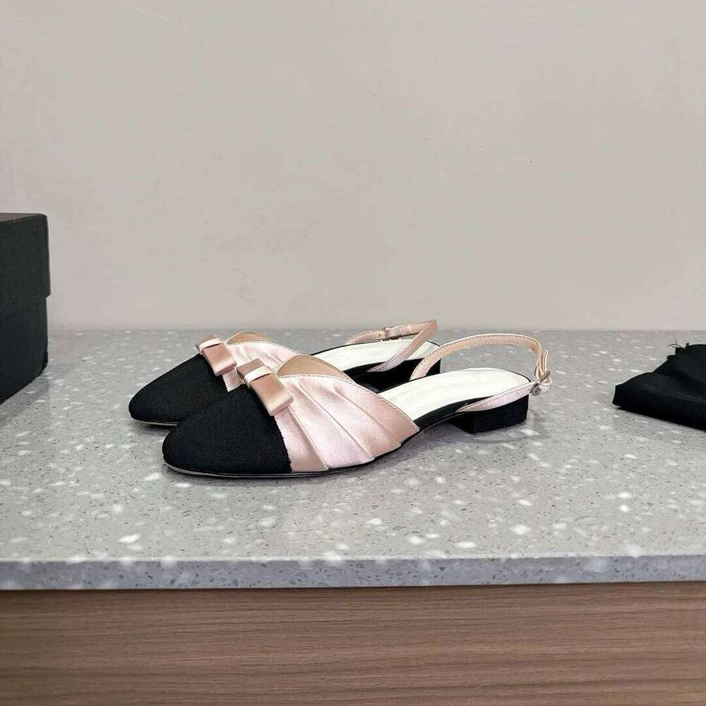 Women Size35-41 Genuine Leather Pumps Slingabacks Super High Heels Butterfly Knot Sandals Party Shoes Zapatillas De Mujer d83