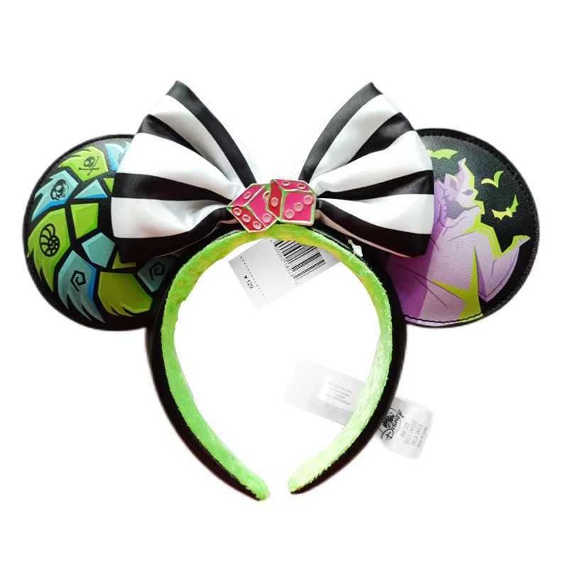 Disney 2024 Christmas Headbands 50th Anniversary Pirate Headwear Mickey Mouse Classic Mermaid Disney Earphones Fashion AccessoriesXJ250504