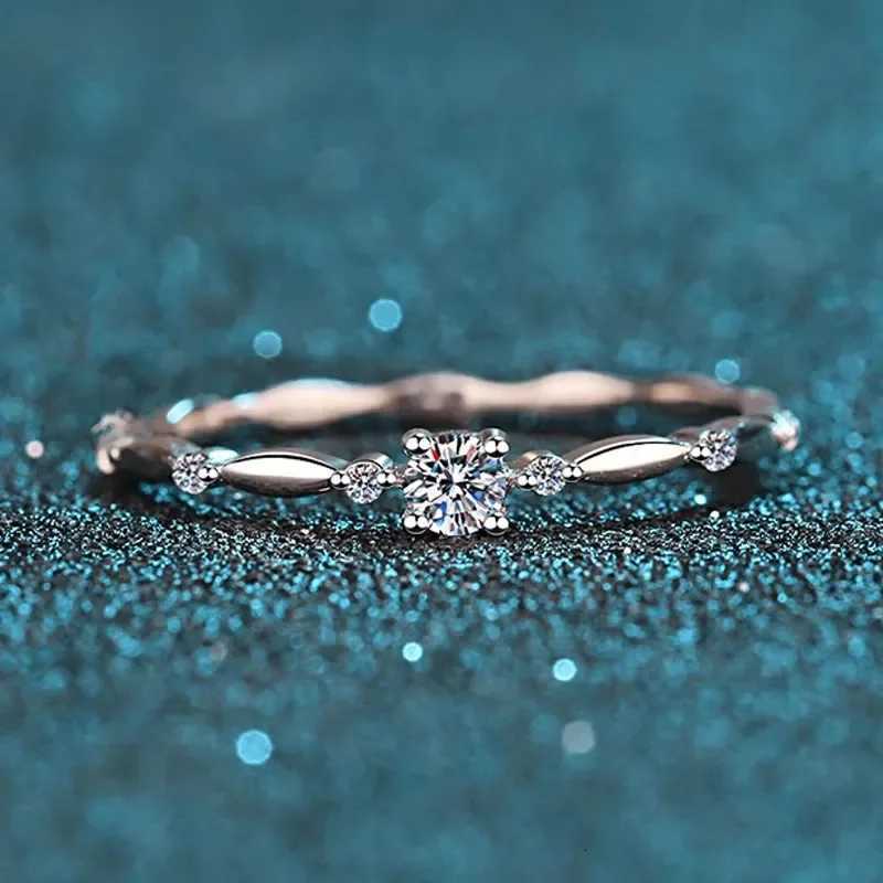 3D D Color VVS1 Moissanite Ring for Women Wedding Fine Jewelry with Certificate 925 Sterling Silver Engagement Rings Gifts y250730