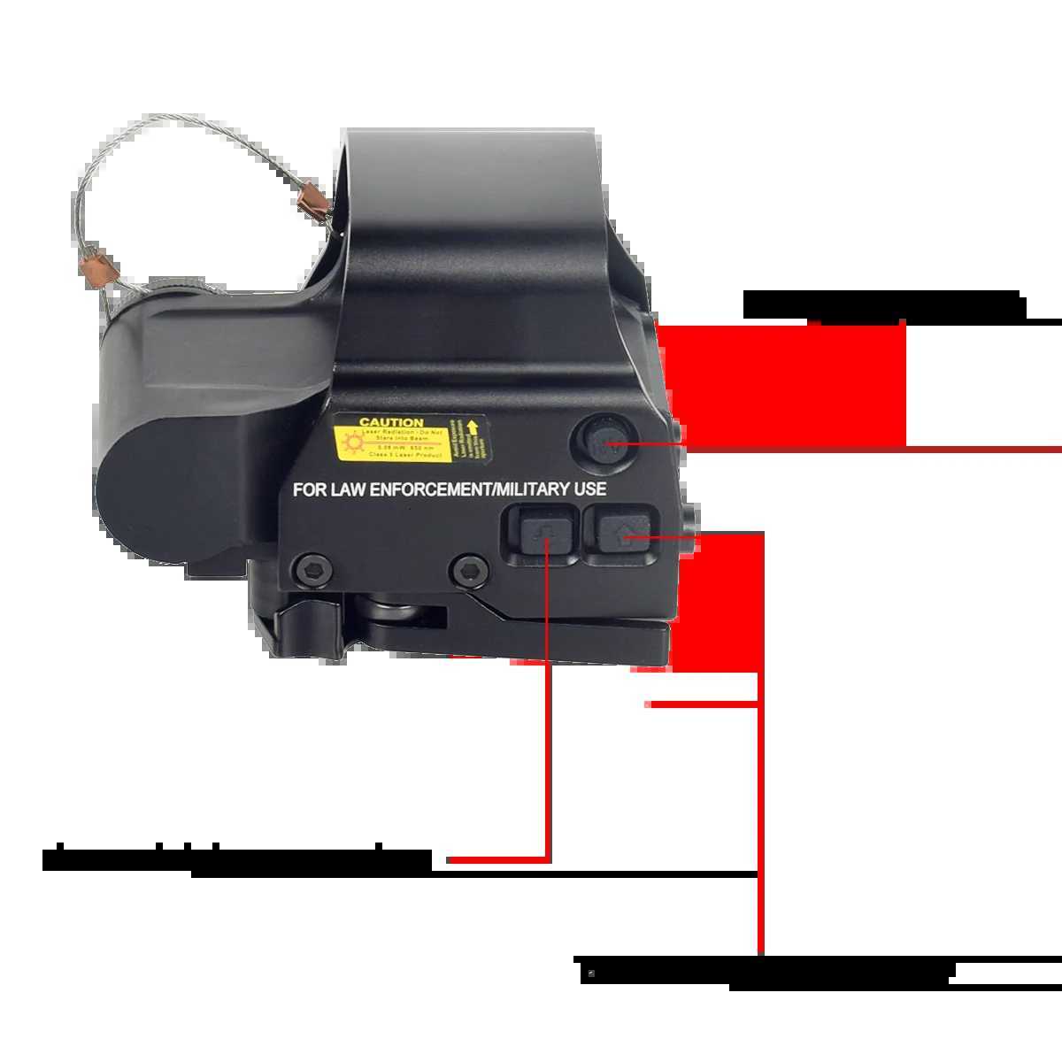 553 558 Holographic Red Green Dot Sight Hunting Red Dot Reflex Sight CS Games Airsoft Riflescope Collimator 20mm QD Rail R250730