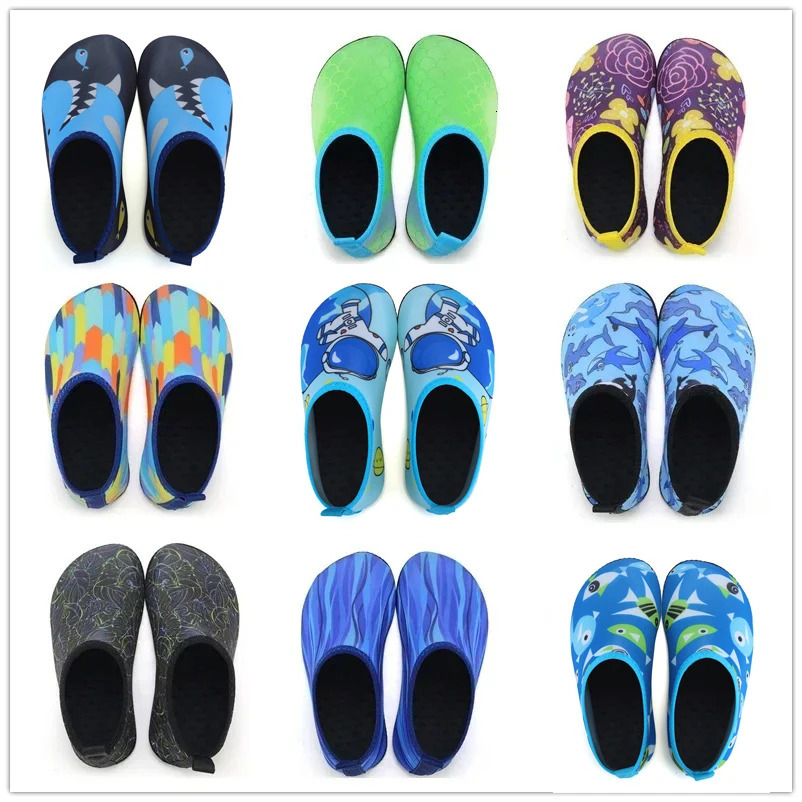 Children Water Beach Shoes Swimming Barefoot Girls Quick-Drying Aqua Shoes Boy Color Light Soft Slipper Snorkeling Swim Socks 250725
