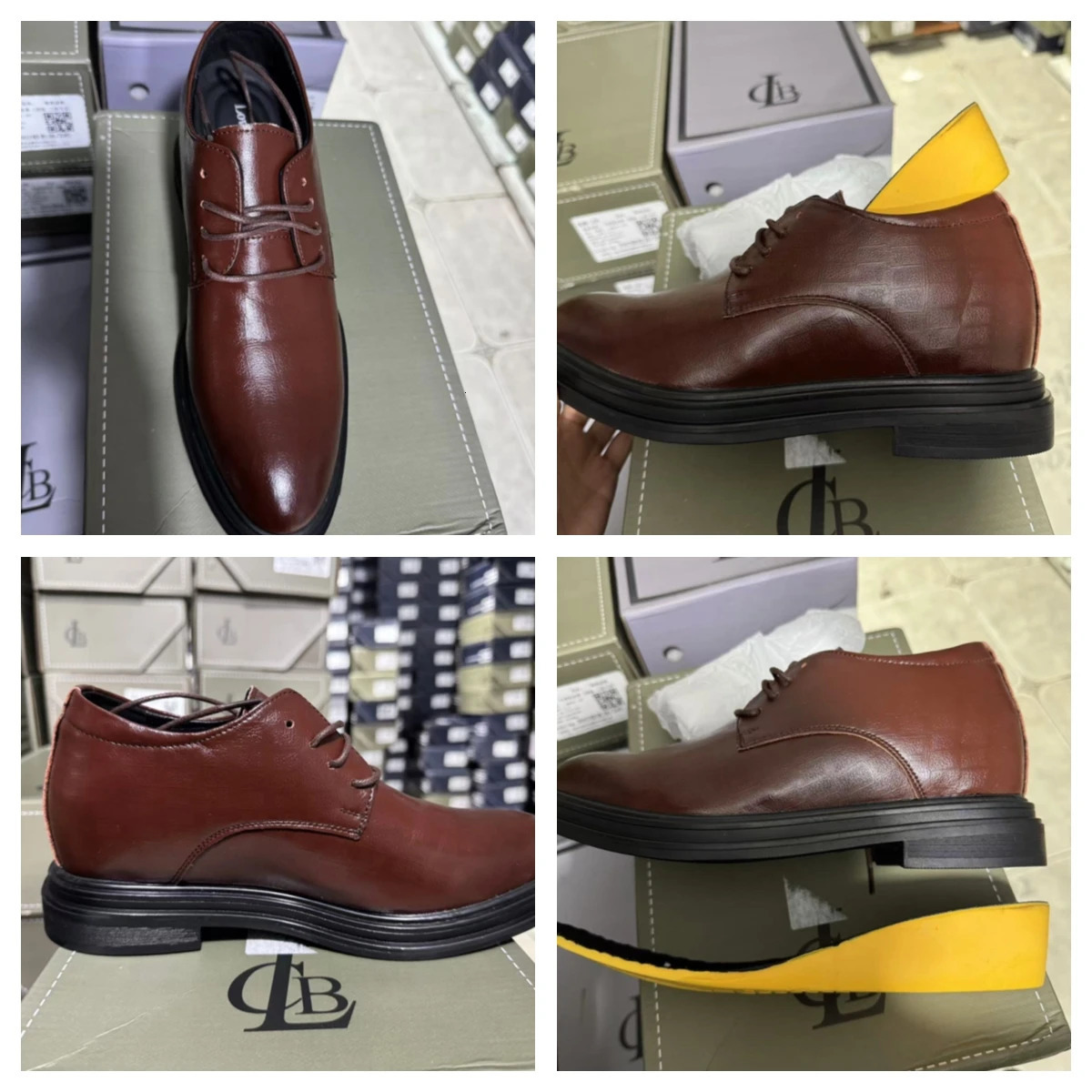 Elevator Shoes Men Dress Shoes 3/6/8 cm Men Formal Shoes Winter/Spring Classic Business Men Oxfords Footwear Suit Shoes 250730