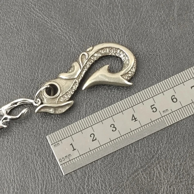 Original Model Flame Copper Pants Chain Minimalism Fashionable Men And Women Accessories Retro Key Chain Gift Giving 250730