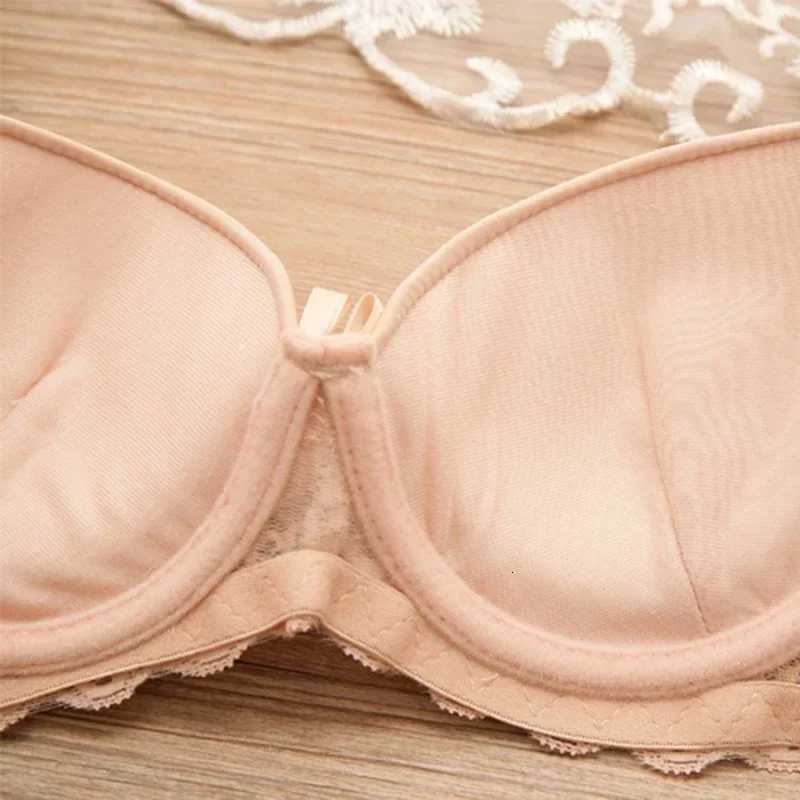 Sexy Push Up Bras Women Solid Wireless Lace Trim Lingerie One-Piece Seamless Gather Underwear Convertible Straps Support Bra Z250730