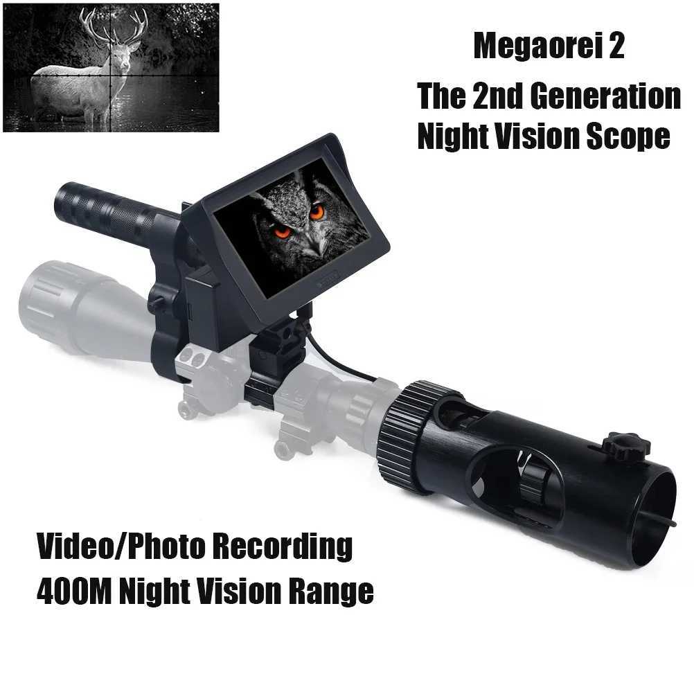 Hunting Riflescope Night Vision IR Optics Sight Scope Camera with 850nm Infrared LED Display Tactical DIY Night Vision Device R250730