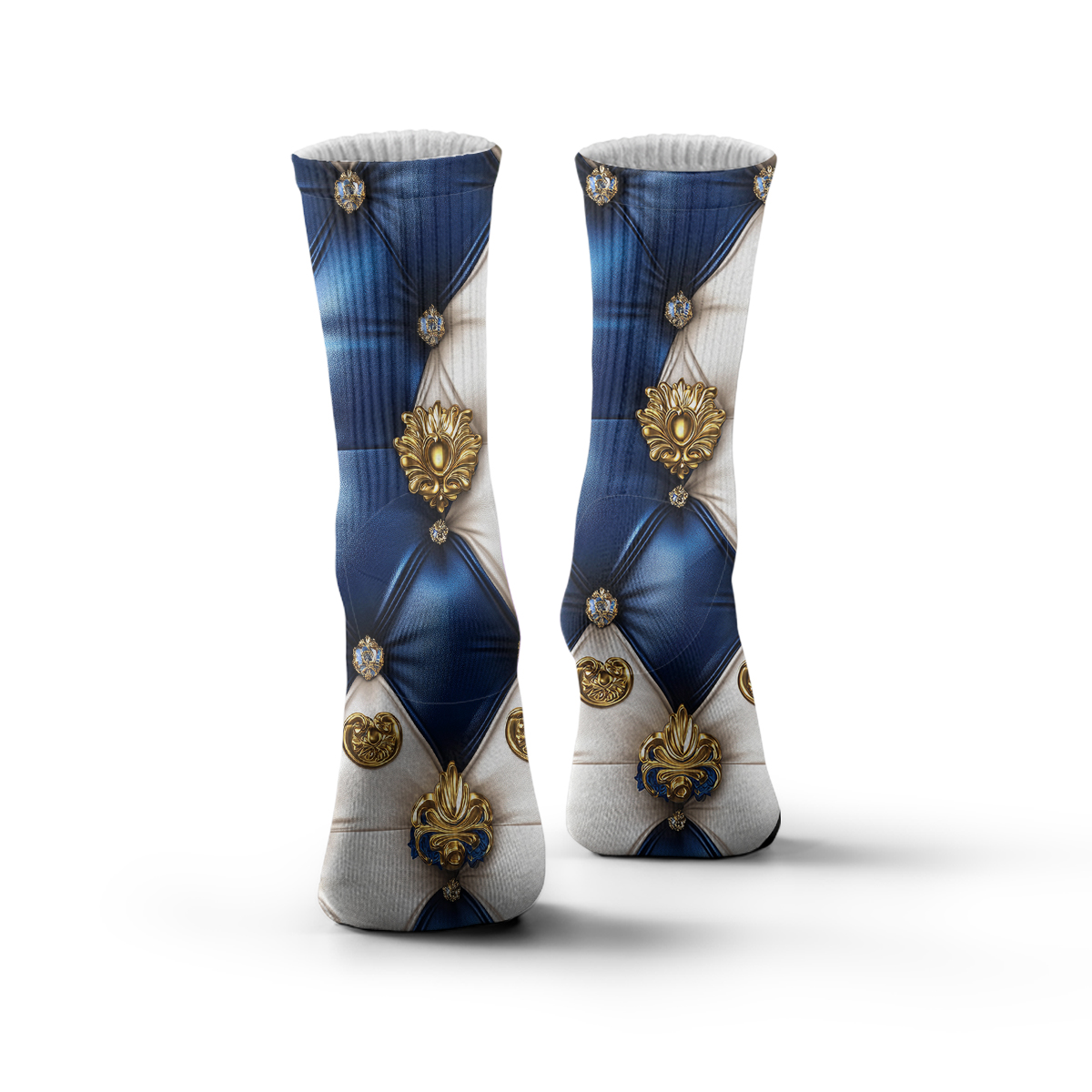 Royal - Style Tufted Pattern Unisex Tube Designer Socks C122