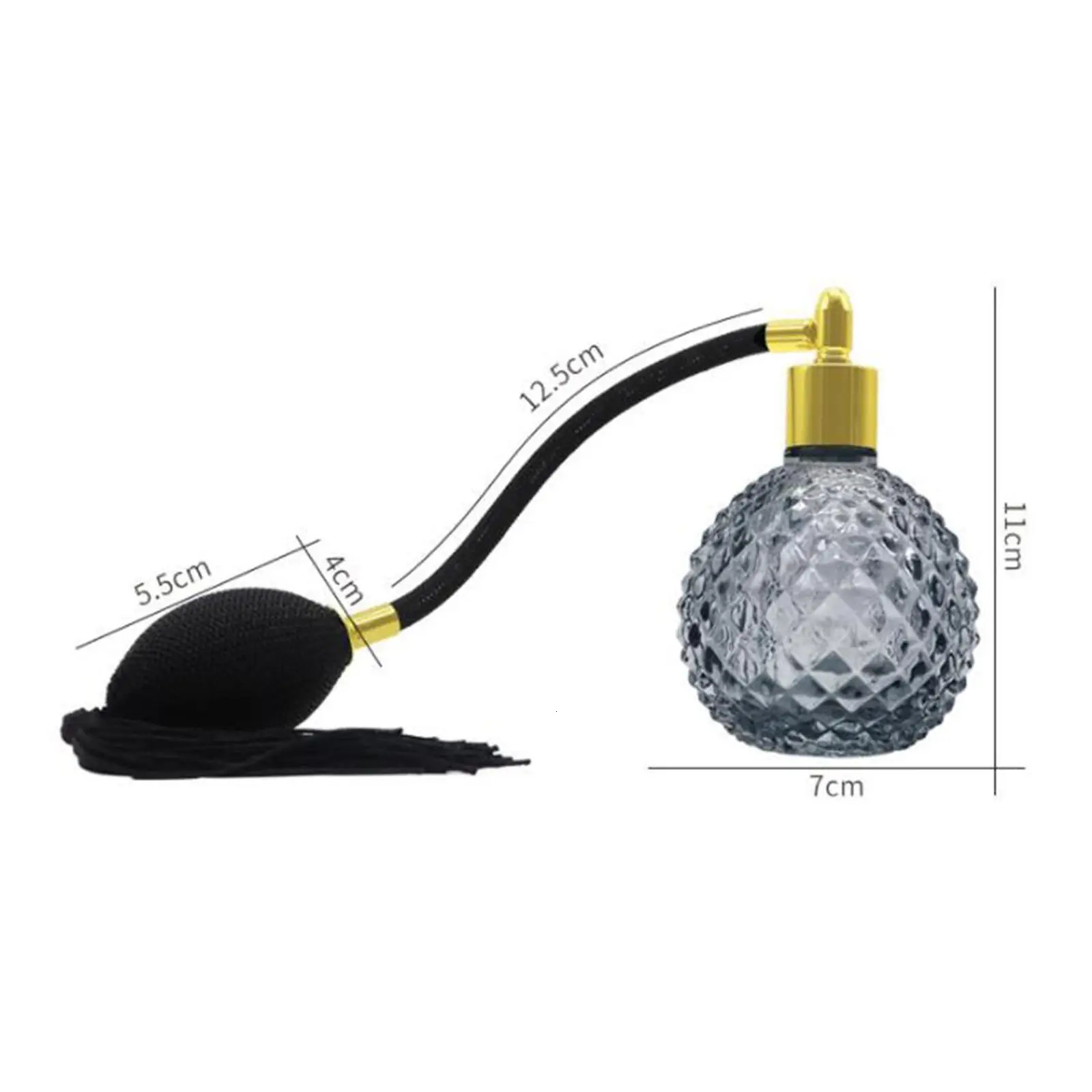 Perfume Bottle Empty 100ml Colorful Crystal Vintage Gold Long Spray Tassels Mist Parfume Atomizer Pump Refillable Glass Bottles 250726