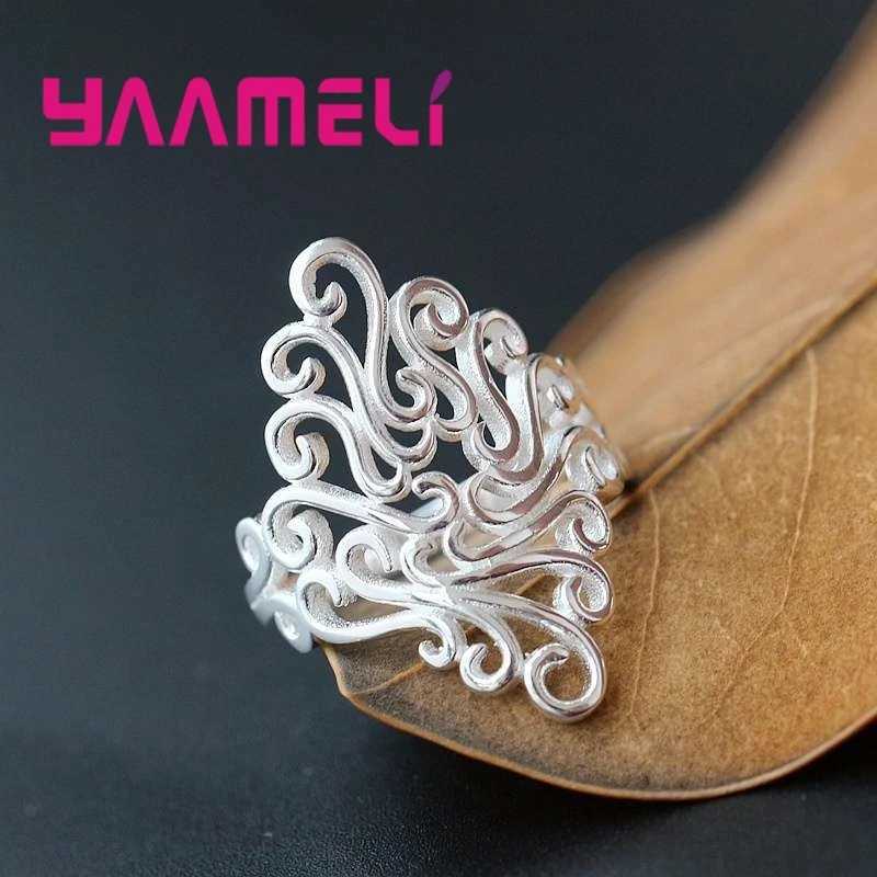 Elegant Finger Ring For Women 925 Sterling Silver Jewelry Exquisite Stamp Fine Fashion Gift for Wedding/Anniversary y250730