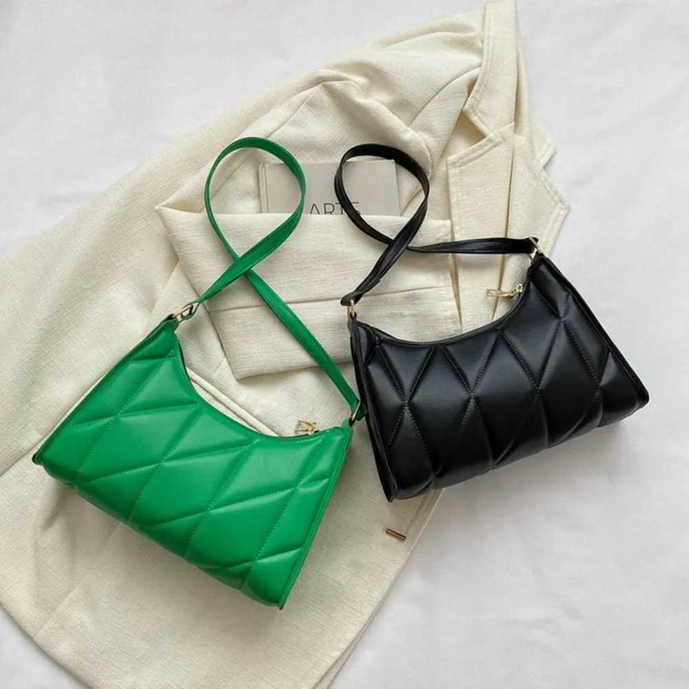 Black Trendy Women Shoulder Bag Fashion Pu Handbags Crossbody Bags Small Handle Bags Shopper Clutch Purse Y250730