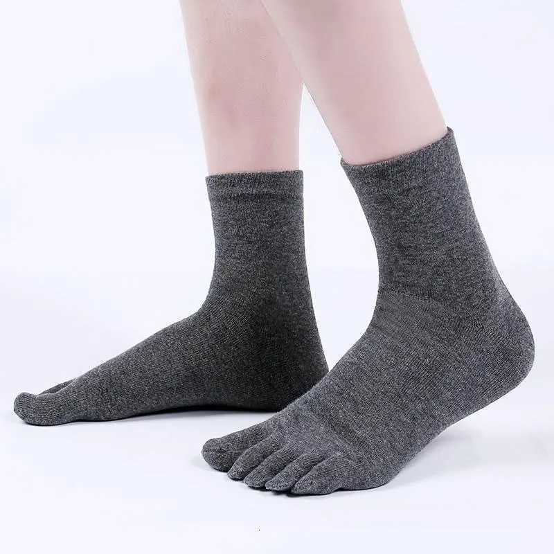 Toe Socks Men and Women Five Fingers Socks Breathable Cotton Socks Sports Running Solid Color Black White Gray Blue Beige Coffee Z250731