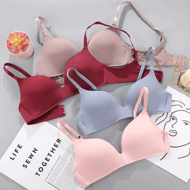 Women Seamless Bra Sexy No Wire Push Up Underwear Students Breathable Thin 12 Colors Bras Womens Breathable Gathered Bra Z250730