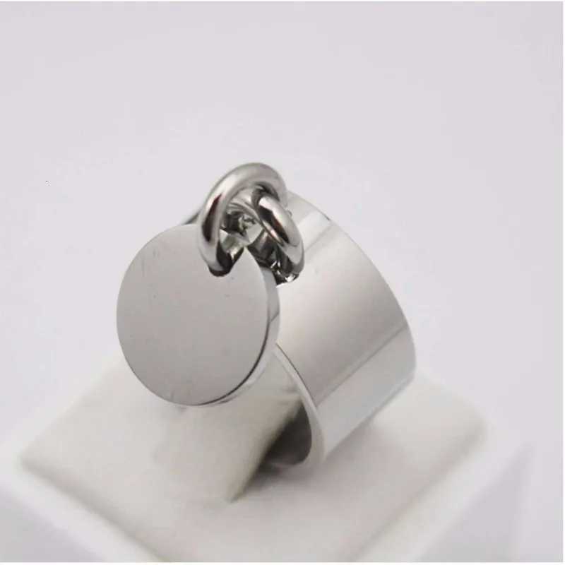 Women Fashion Jewelry Blank Tag Party Ring Silver Color Women Round Pendant Finger Ring Size 7 8 9 10 6 11 y250730