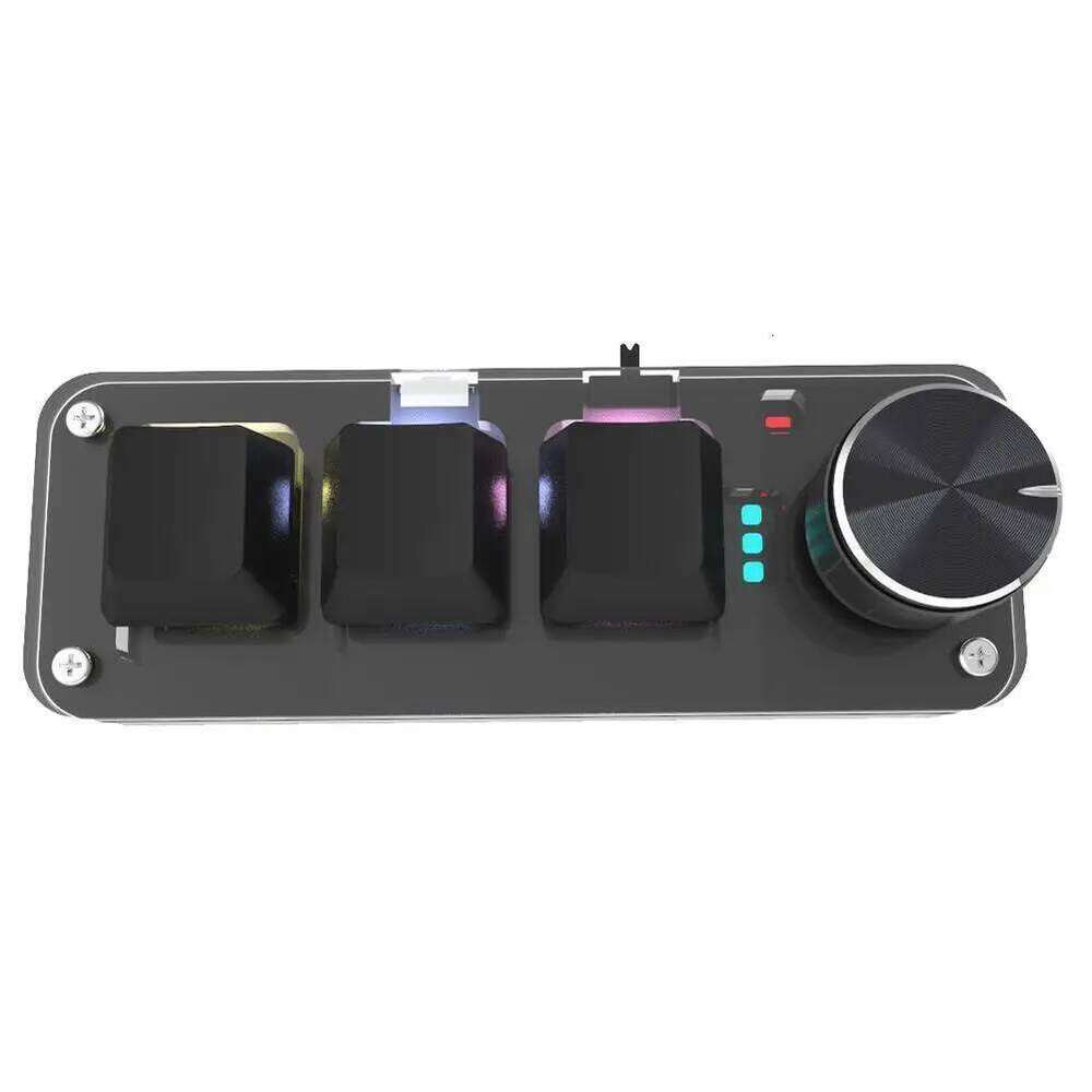 Designer Brand Niche Ro Mechanical RGB Mini Game Custom Programming Red Switch Key G Wireless Bluetooth Knob Keyboard