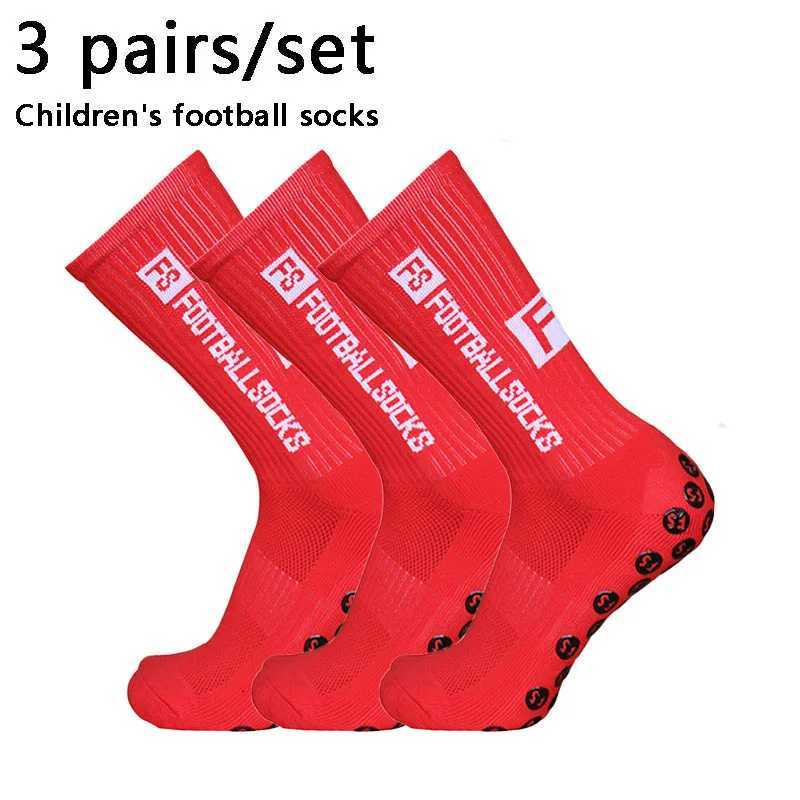 3 Pairs 34-39 New Children and Youth Sports Breathable Soccer Socks Square Silicone Non-Slip Grip Football Socks Futbol Z250731