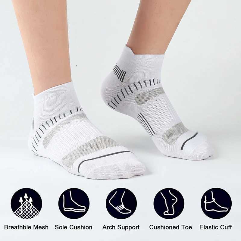 3 Pairs Sports Socks Breathable Athletic Cushioned Support Ankle Socks High Quality Fitness Sport Basketball Running Socks Z250731