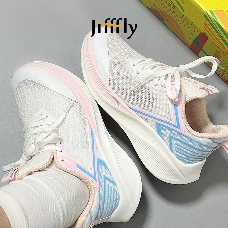 Jifffly men's sports 2025 summer new trend mesh shock absorption men and women lightweight running shoes
