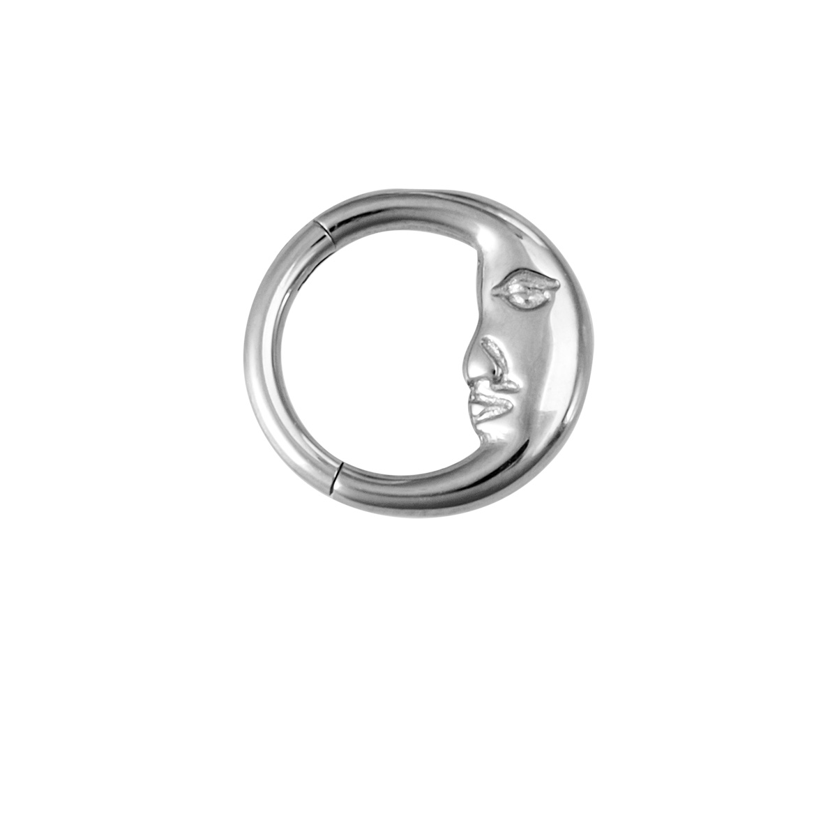 Rivet stainless steel moon water droplet nose spacer ring human puncture jewelry ear bone ring wholesale