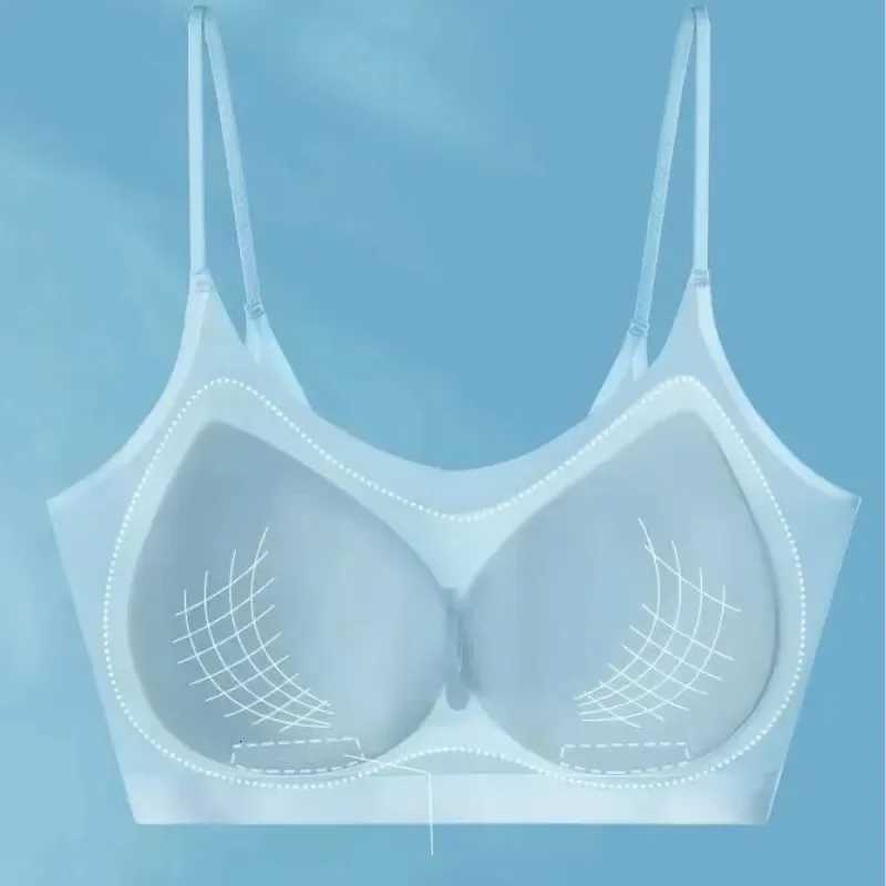 Women Push-Up Bra Summer Cool Bras Non-Wire Underwear Breathable Small Cup Lingerie Comfort Thin Shoulder Straps Bra Top M-4XL Z250730