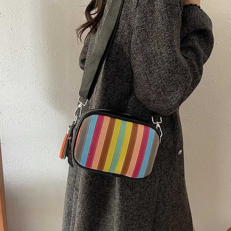 High Quality Cowhide Shoulder Bag for Women Messenger Bags Ladies Genuine Leather Handbag Purse Female Casual Crossbody Bag Y250730