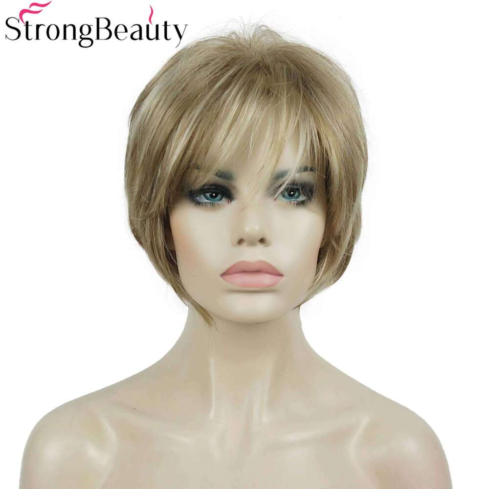 StrongBeauty Synthetic Short Straight Wigs Women's Hair Natural Wig