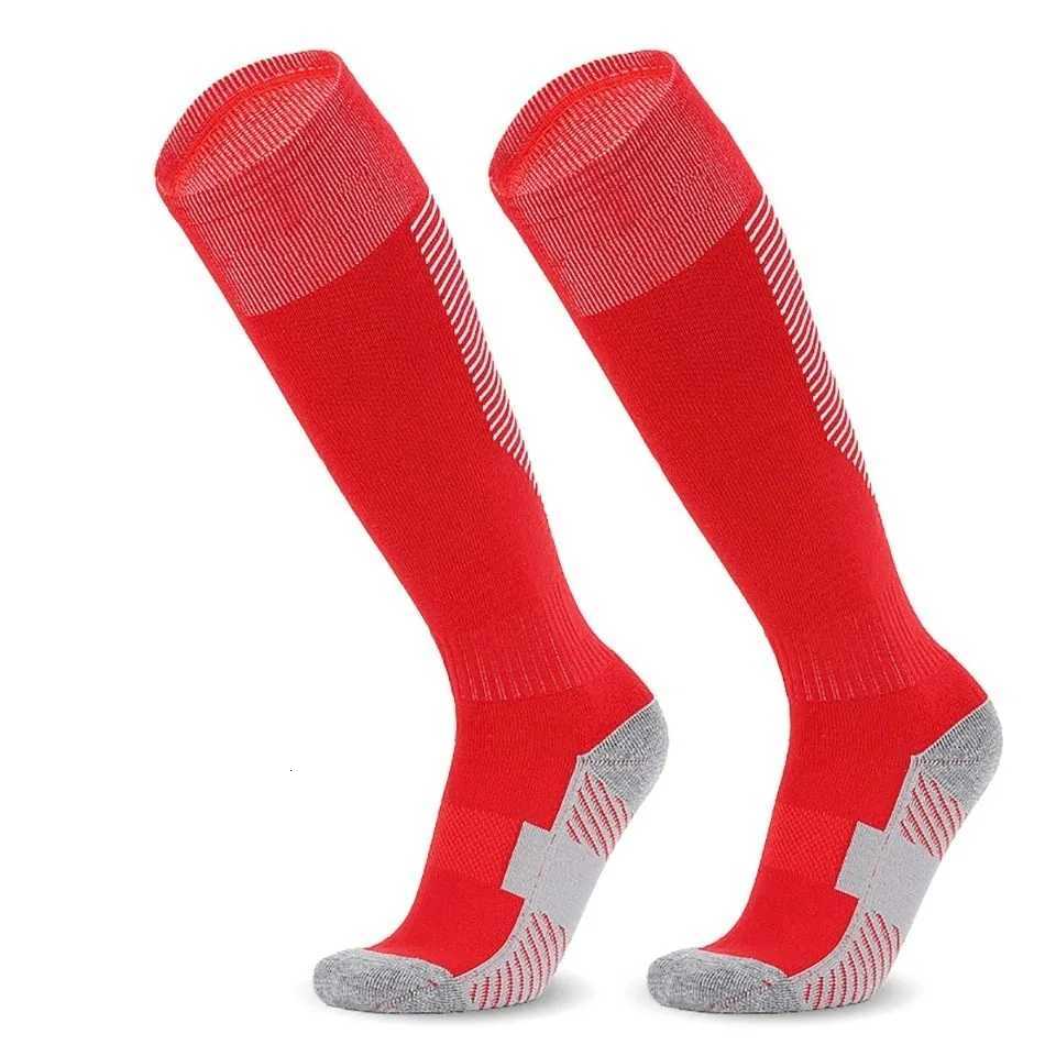 Towel Bottom Childrens Football Socks Adult Over Knee Non Slip Kids Soccer Long Tube Striped Sports Basketball Socks Z250731