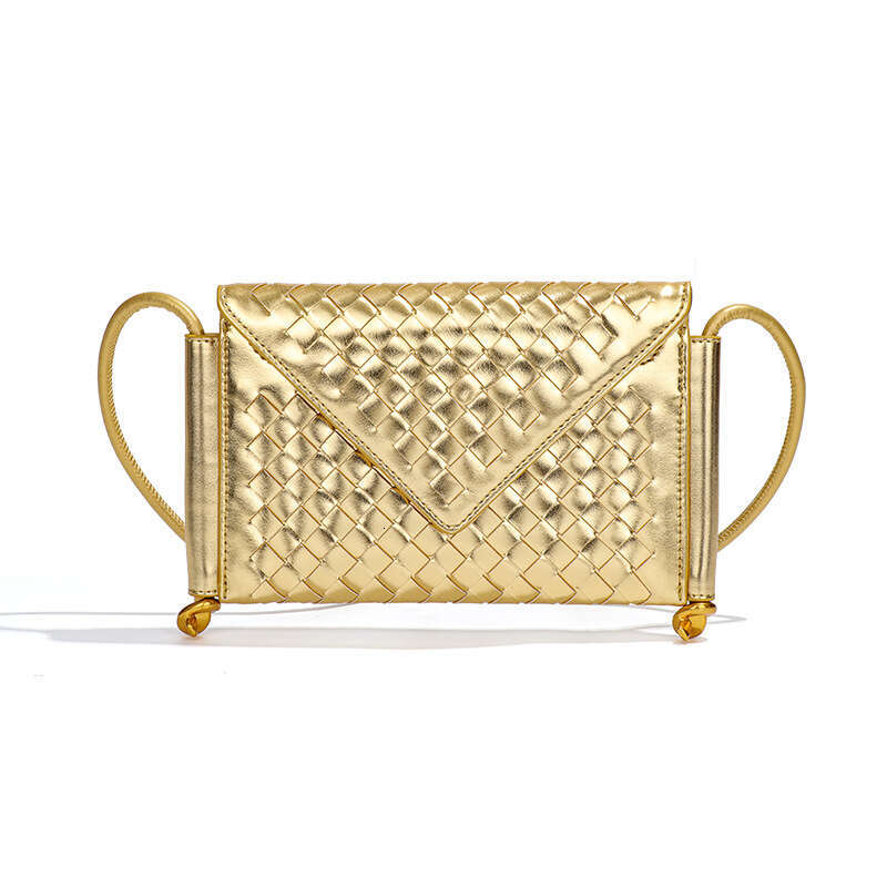 New Women 2025 Street Fashion Trend Woven Envelope Single Shoulder Crossbody Flap Phone Bag