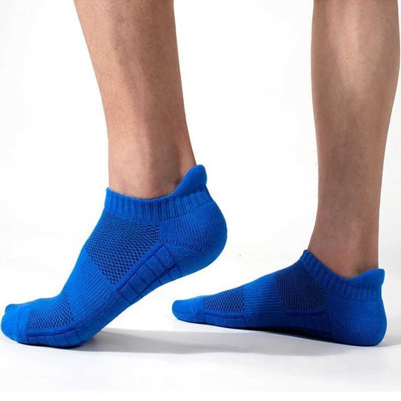5 Pairs Short Socks Men Sports Running Socks Man Athletic Fitness Comfortable Mesh Casual Breathable Ankle Socks Black EU 38-45 Z250731