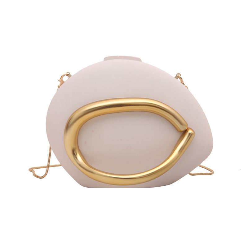 2025 New Acrylic Trendy Party Evening Bag for Women with Metal Chain, Single Shoulder Crossbody Clutch ddmymoon