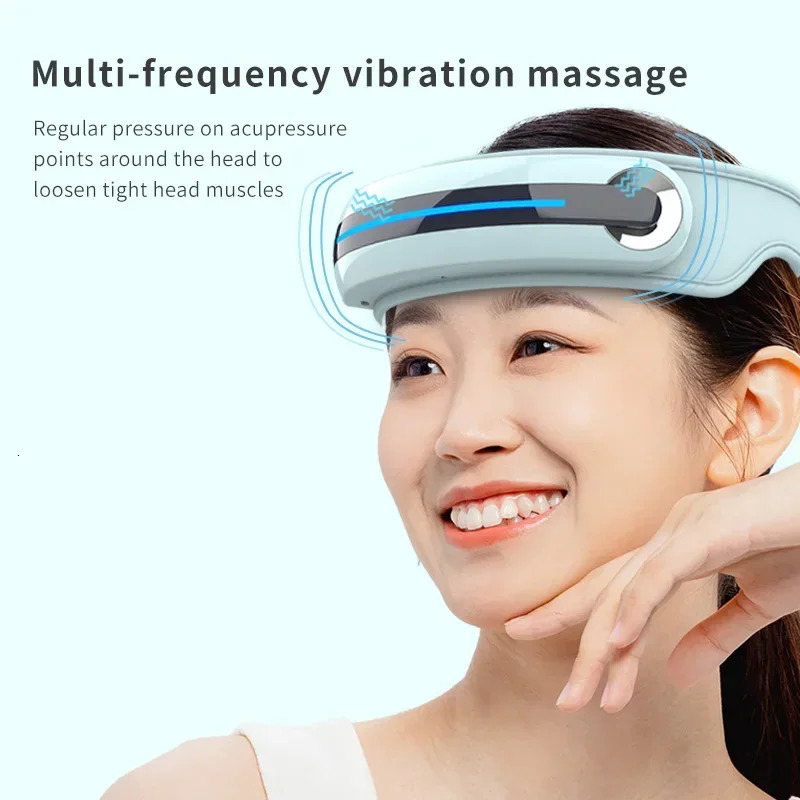 Electric Head Massager with Heat Scalp Stress Relax Airbag Vibration Bluetooth Music for Forehead Temple Massage Relaxing Gift 250729