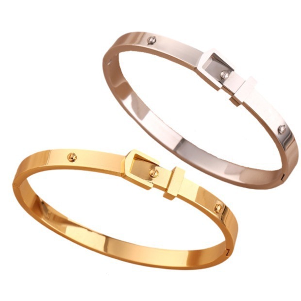 Bracelet For Women Titanium Steel Bracelet Personalized Design Madam High-end Designer Bracelet Feel 18K Rose Gold Plated Light Luxury Exquisite