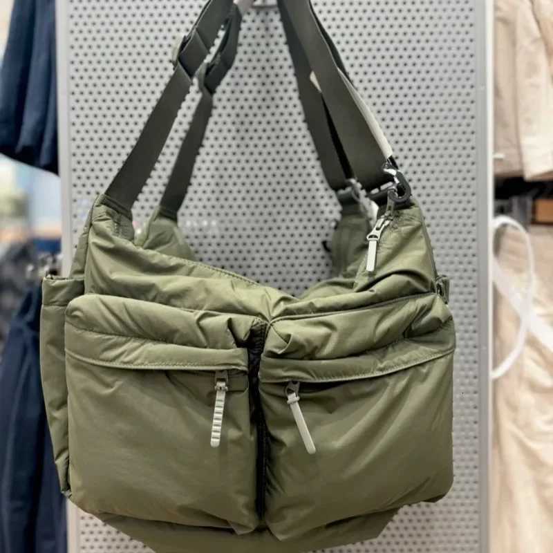 Nylon Zipper Casual Handbag Men Multi-pocket Streetwear Messenger Bag Waterproof Sport Shoulder bag High Capacity Bags For Women Y250730