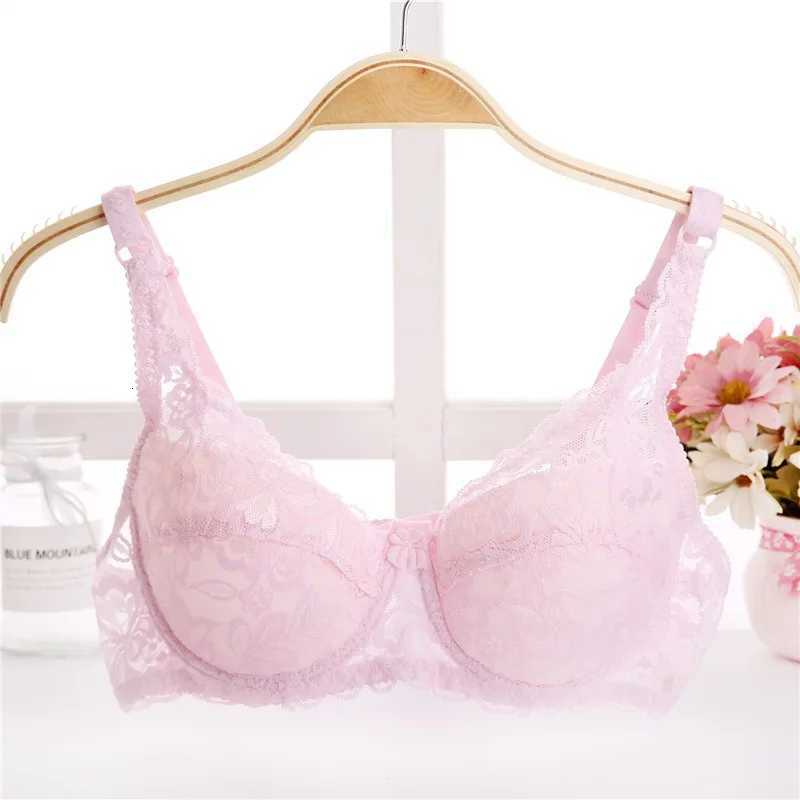 New Sexy Floral Lace Bras Women Summer Thin Push Up Bra Solid Color Comfort Breathable Underwear Female Fashion Lingerie Z250730