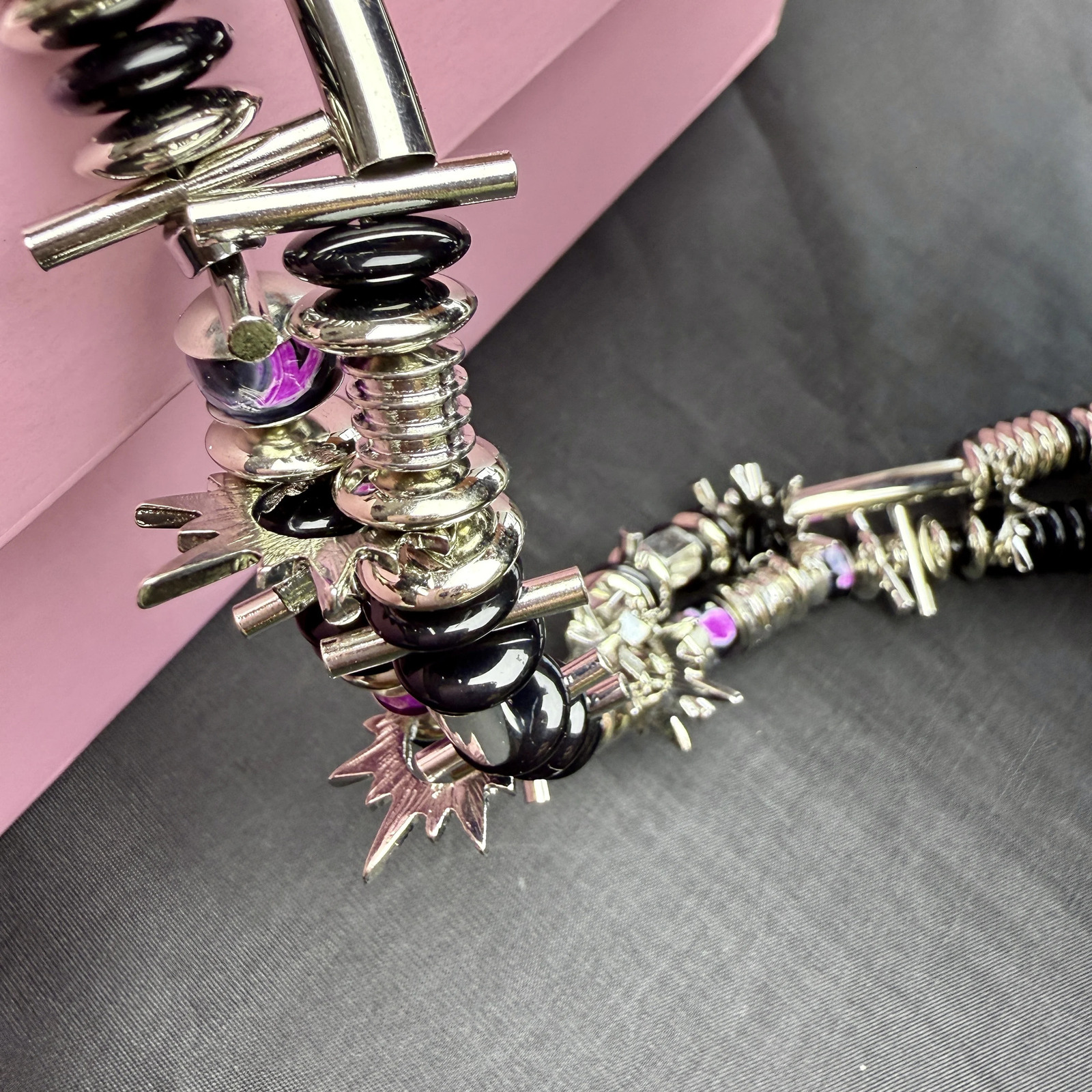 Irregular Mechanical Punk Style Trouser Chain Necklace Dual-Purpose Handmade Cool Unique Neutral Waist Accessories 250730