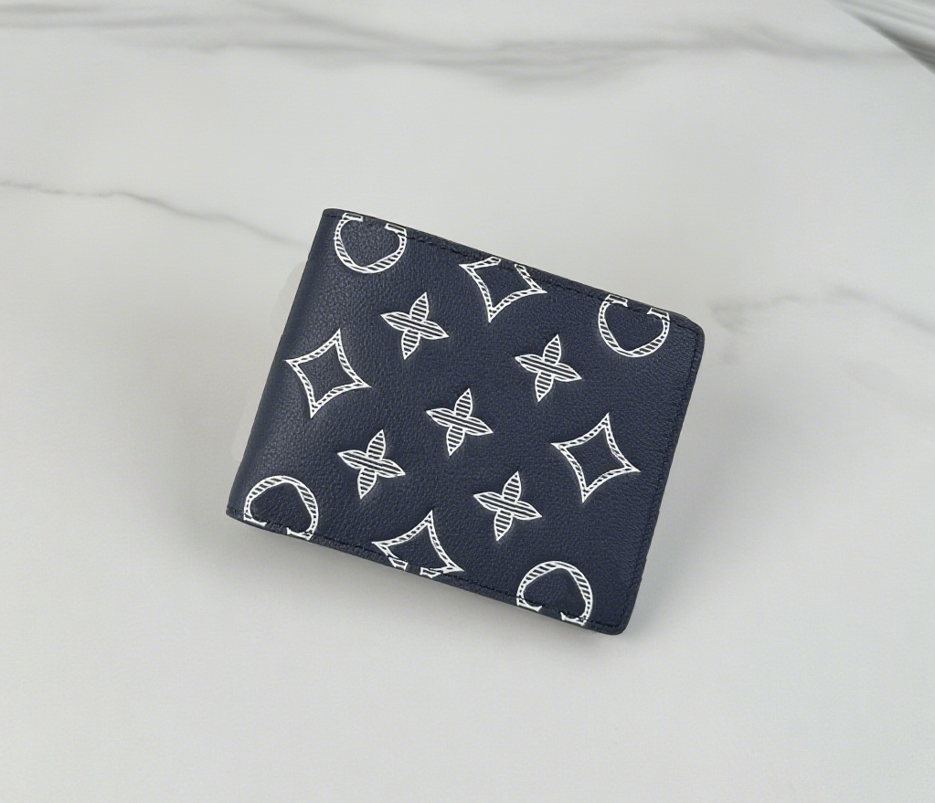 10A Mirror Quality Designer Multiple Wallets Men's Flower & Monogrammed Shadow Short Purse Premium Cowhide Leather Small Card Holder Pocket