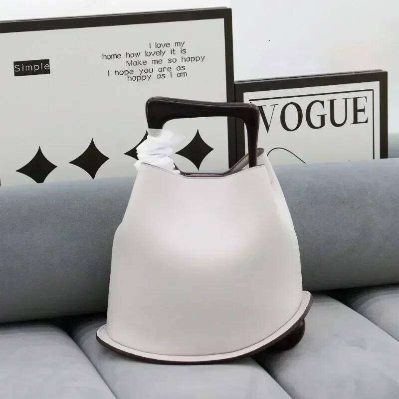 Large Capacity Tote Bag Commuter Basket Female Bags for Women Genuine Leather Bolsos Mujer Magnetic Button Bolsas Sac De Femme