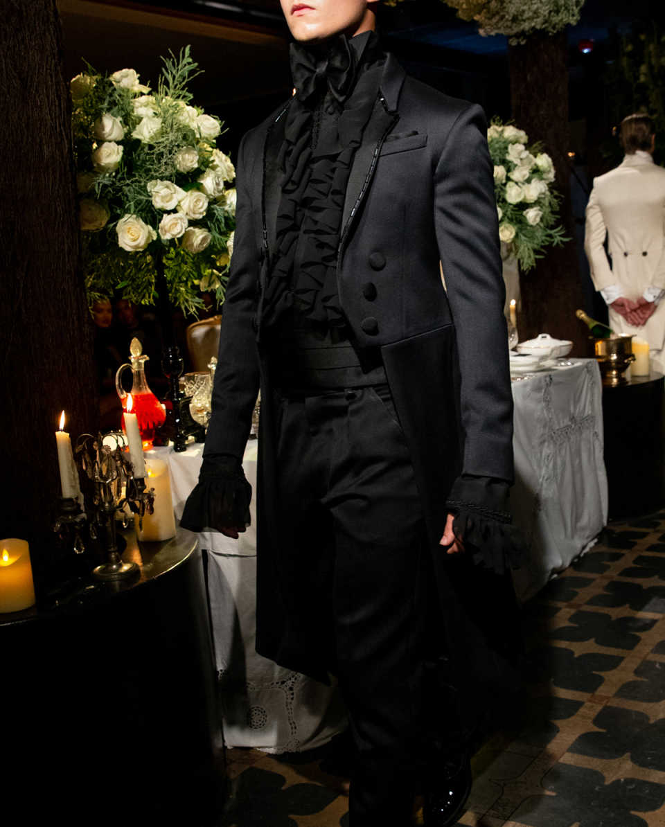 Men Long Coat Tailcoat Double Breasted Trim Fit Overcoat Lapel Warm Coat Business Occasions Customized