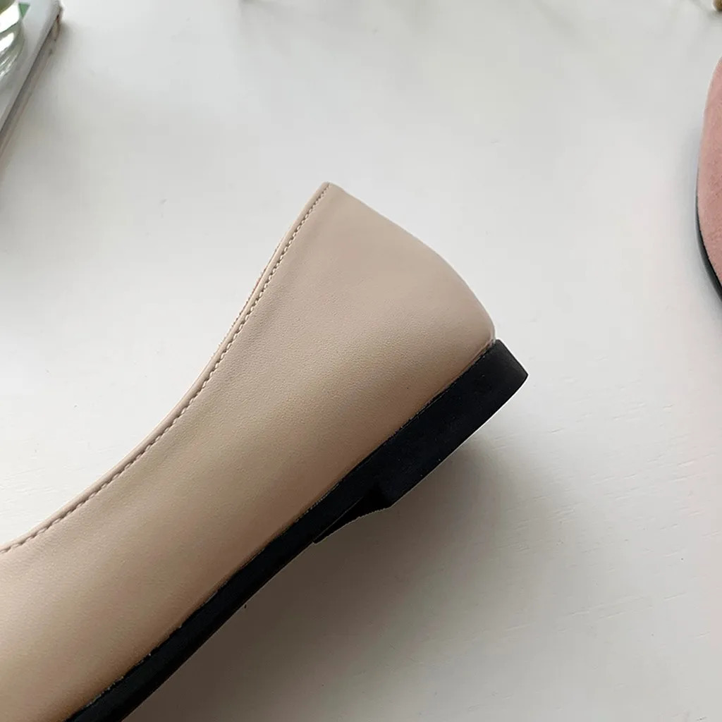 Women Shoes Fashion Splice Mule Flats Pointed Toe Ballerina Ballet Flat Shoe Zapatos Casual Slip On Shoes Mujer Loafers 250724
