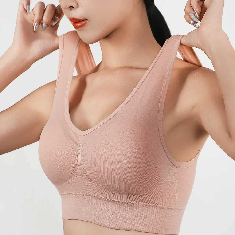 2024 Womens Push Up Bras Running Gym Seamless Breathable Vest Top Removable Padded Anti-sagging High Elasticity Sports Brassiere Z250730