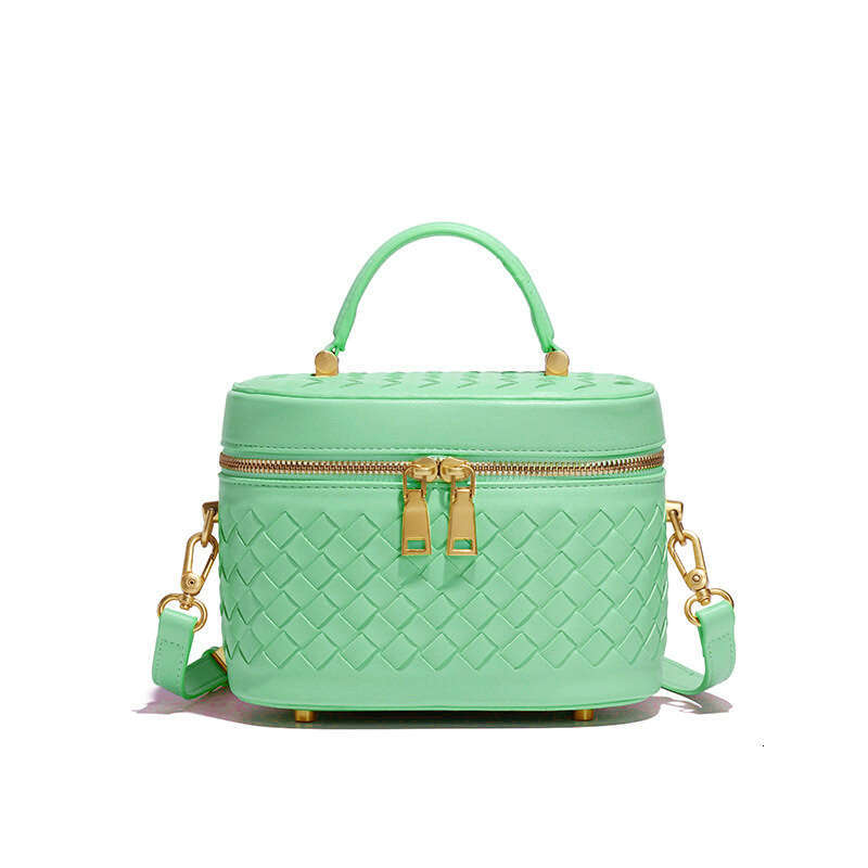 2025 Women Trendy Small Square Elegant Versatile Woven Handbag Fashion Simple Single Shoulder Crossbody Mini Box Bag