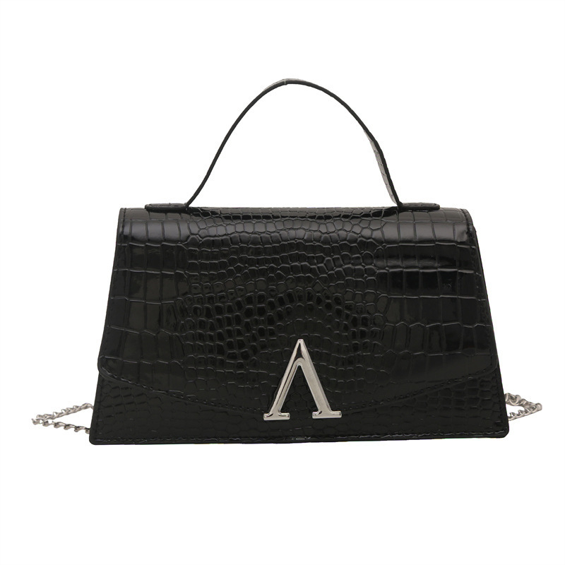 Trendy Personality Crocodile Pattern Casual Small Square for Women 2025 New Fashionable Niche Chain Shoulder Crossbody Bag ddmymoon