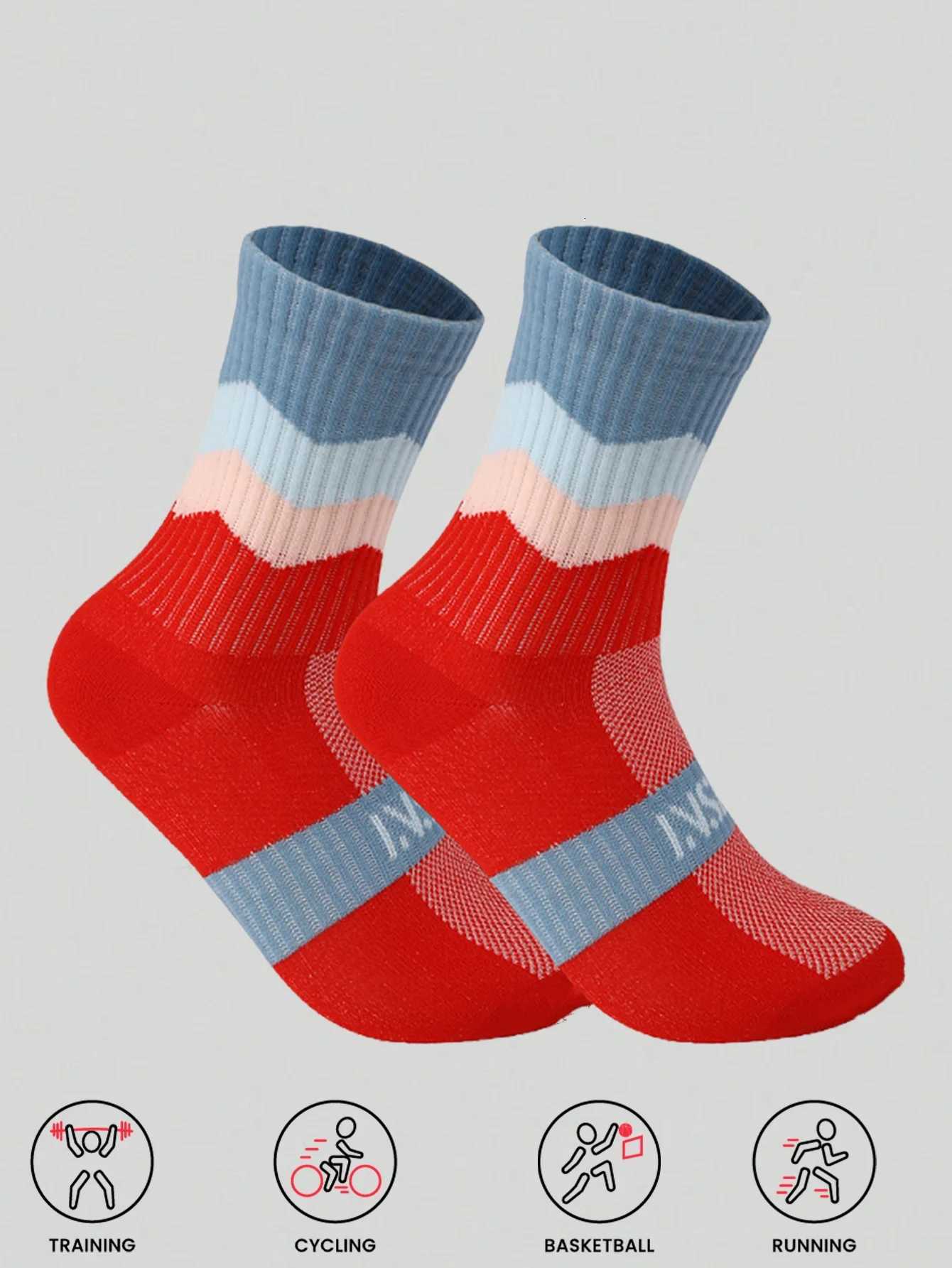 2pairs Professional Cycling Socks Breathable Road Bicycle Socks for Men and Women Outdoor Sports Racing and Compression Cycling for Women Z250731