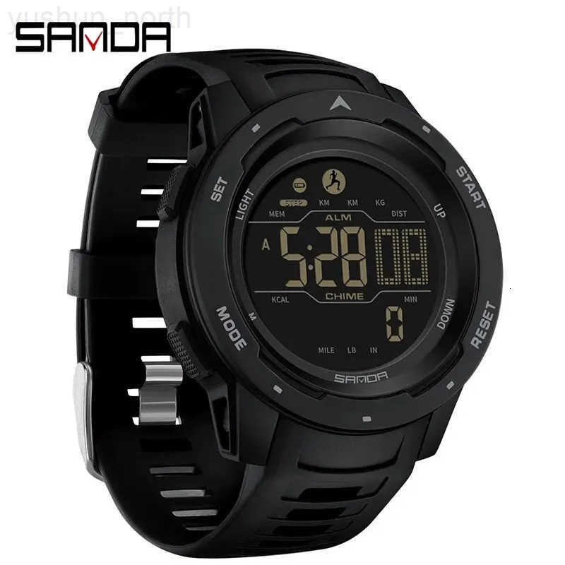 3 Brand Men Watches Sports Pedometter Calories 50m Waterproof LED Digital Watch Military Wristwatch Relogio Masculino 2145 M250731