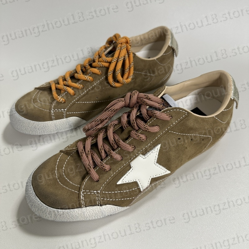 (plz choose colors according to the picture) Fashion Designer Sneakers Women's Outdoor Leisure Shoes Leather Sports Shoes Lace Up Style 31982