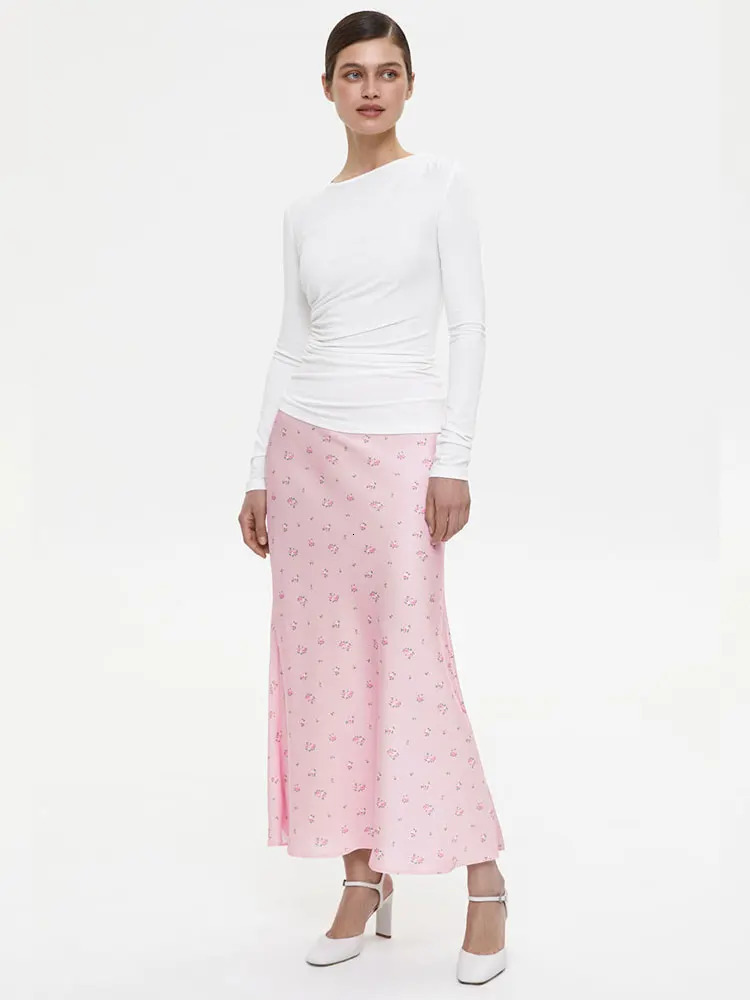 Tossy Summer Printed Fashion Long Skirt For Women High Waist Contrast Patchwork Slim Elegant Party Looks Ladies Y2k Maxi 250730