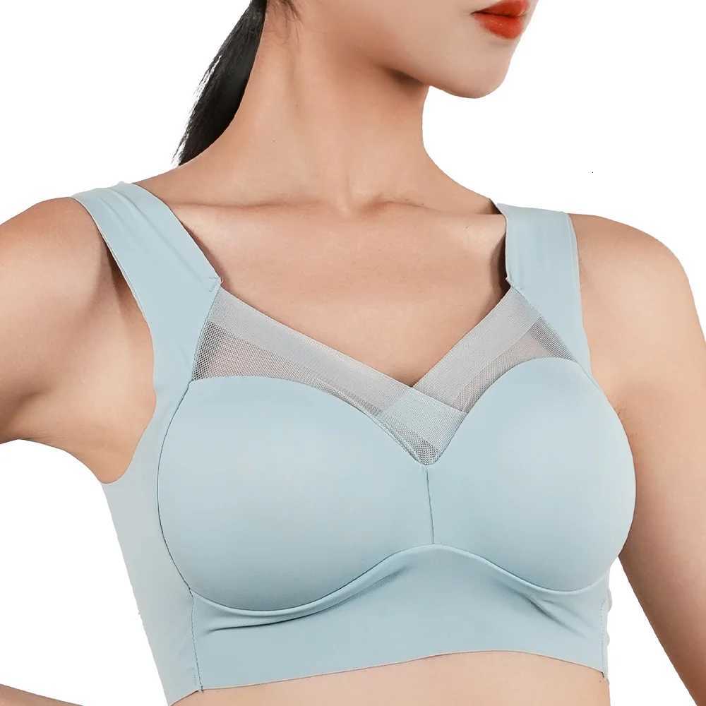 1pc Womens Ice Silk Minimizer Bras Large Size Underwear Seamless Lingerie Push Up Sport Thin Cup Sexy Mesh Yarn Bra for Women Z250730