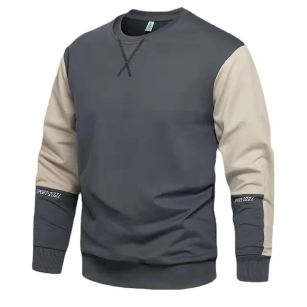 Sweatshirt Mens Sweatshirts Spring and Fall Oneck Korean Version Slim Fit Longsleeved Bottoming Tshirt Male Hoodie 250729